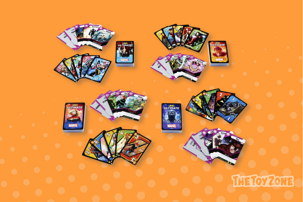 10 Mattel Games UNO Ultimate Marvel Card Game
