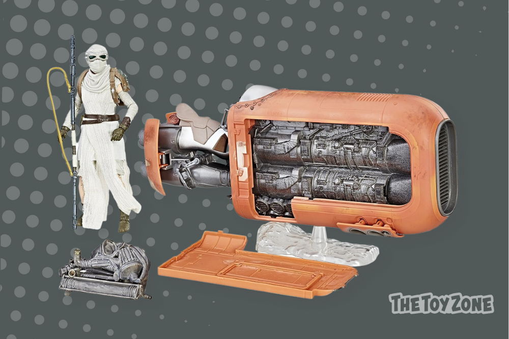 12 The Black Series Rey’s Speeder