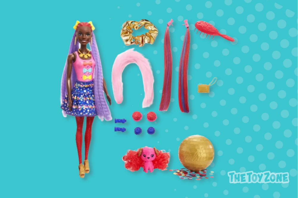 13 Barbie Color Reveal Glitter! Hair Swaps Doll