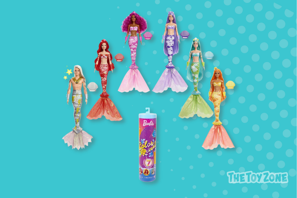 13 Barbie Color Reveal Rainbow Mermaid Series