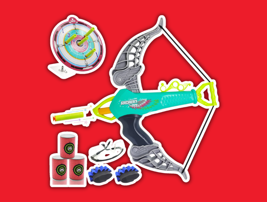 13 NWESTUN Bow and Arrow for Kids with LED Flash Lights