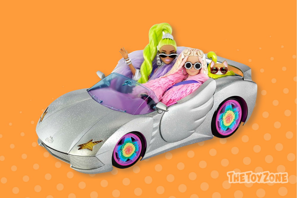 14 Barbie Extra Toy Car with Fashion Accessories Puppy