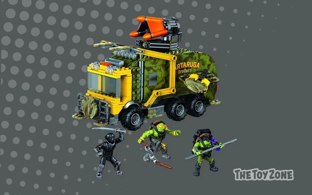 16 Mega Bloks TMNT Battle Truck Construction Playset