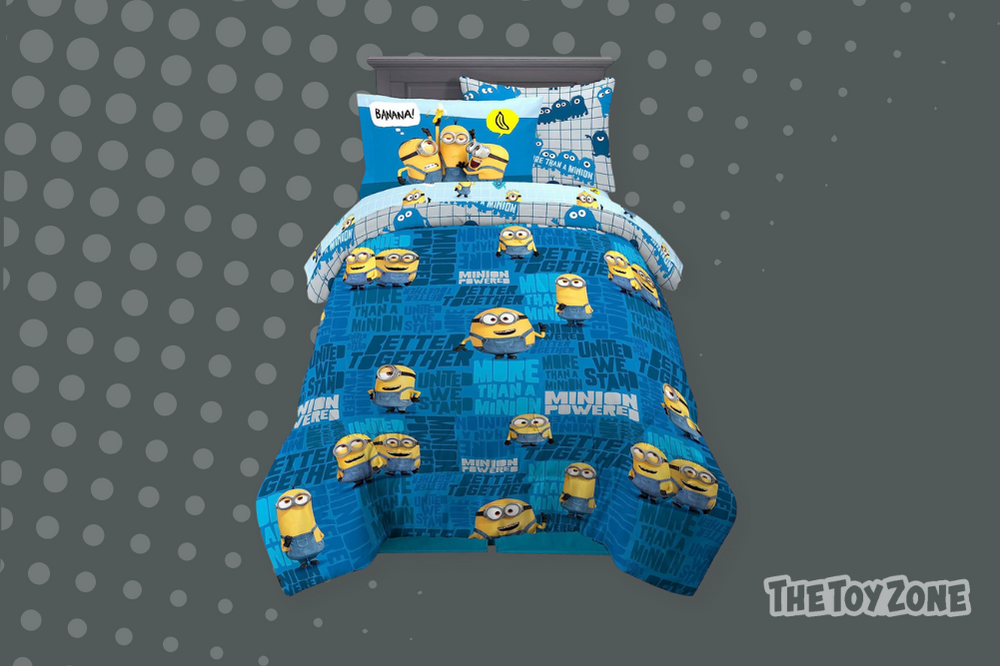 16 Minions Bedding Super Soft Comforter and Sheet Set