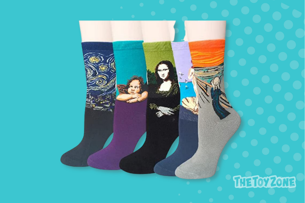 17 Famous Painting Patterned Art Socks