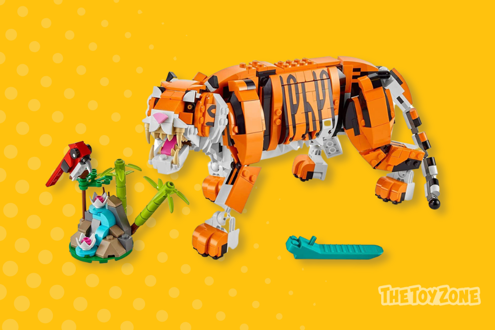 23 LEGO Creator 3 in 1 Majestic Tiger to Panda or Koi Fish Set 31129
