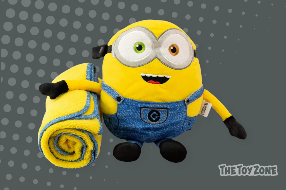 25 Roamwild Minions Kids Travel Pillow and Travel Blanket Set