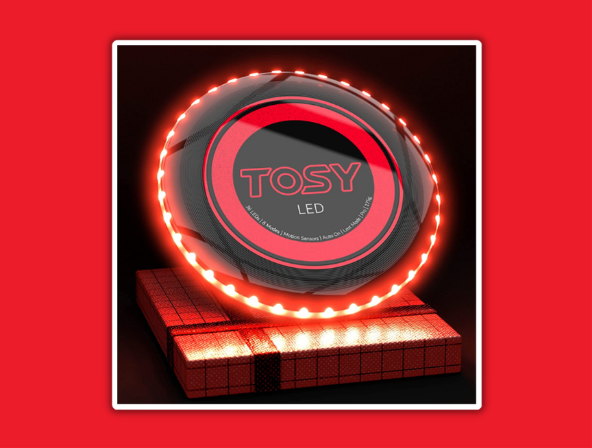 28 TOSY 36 and 360 LEDs Flying Disc