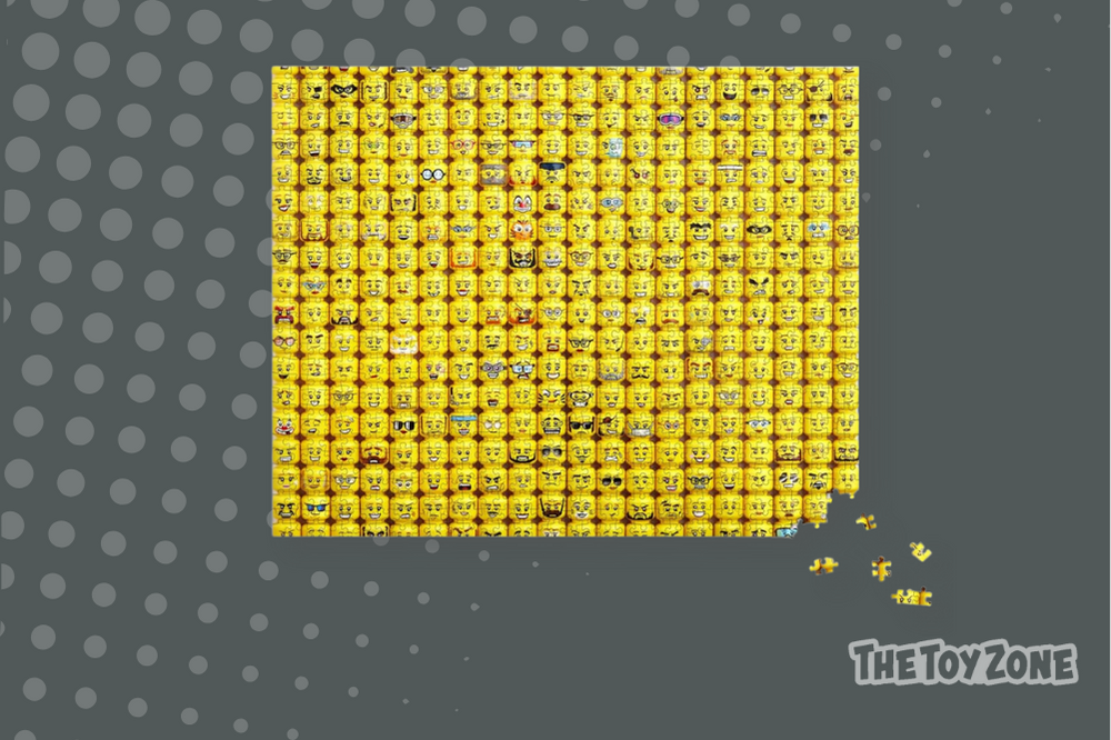 31 LEGO Minifigure Faces 1000 Piece Jigsaw Puzzle 31 LEGO Minifigure Faces 1000 Piece Jigsaw Puzzle
