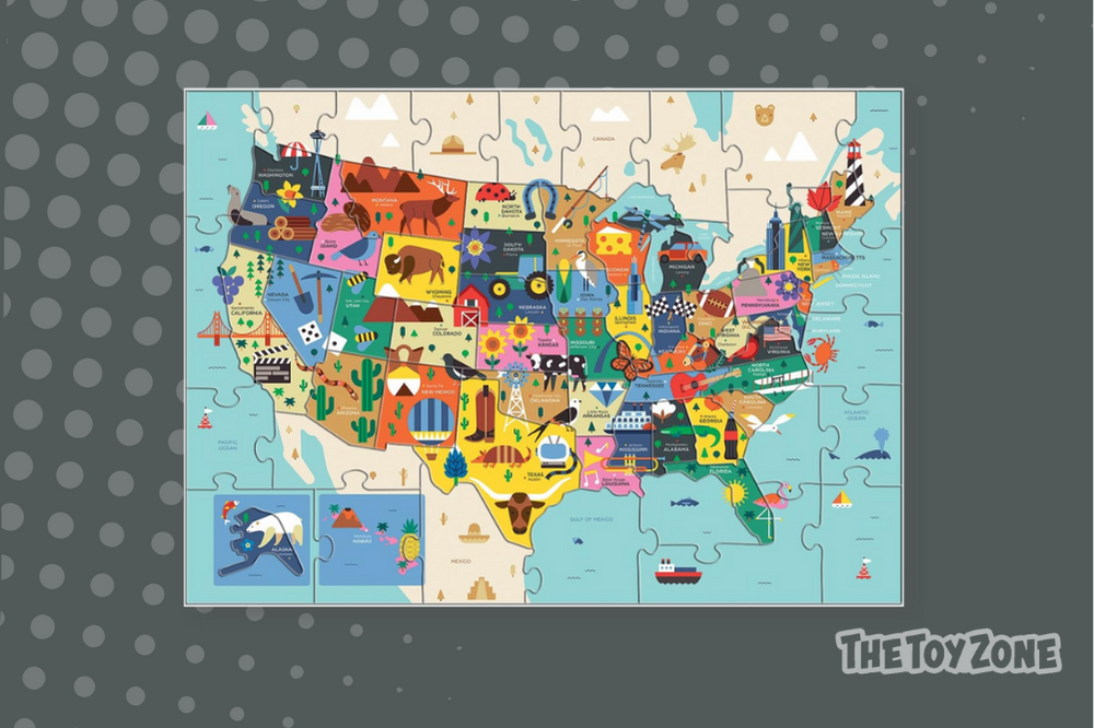 32 Map of the United States of America Puzzle