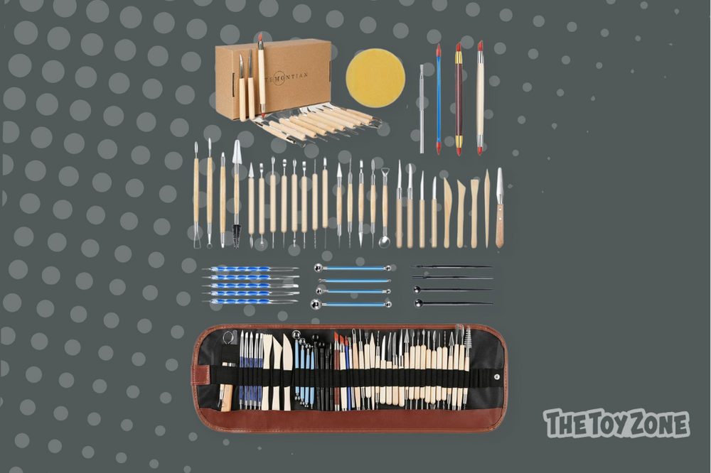 32 TEMONTIAN Pottery Clay Sculpting Tools 32 TEMONTIAN Pottery Clay Sculpting Tools