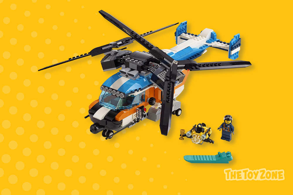 35 LEGO Creator 3in1 Twin Rotor Helicopter 31096
