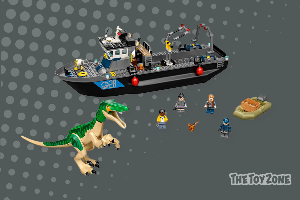 40 LEGO Jurassic World Baryonyx Dinosaur Boat Escape 76942