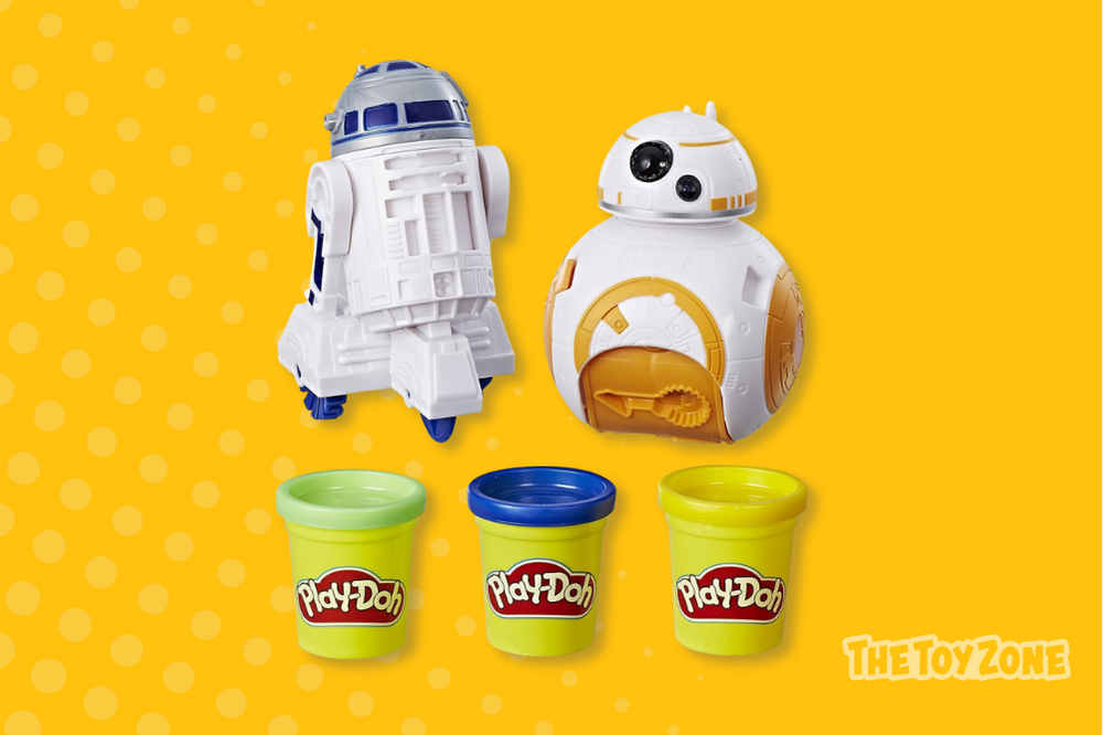 43 Play Doh Star Wars BB 8 and R2 D2