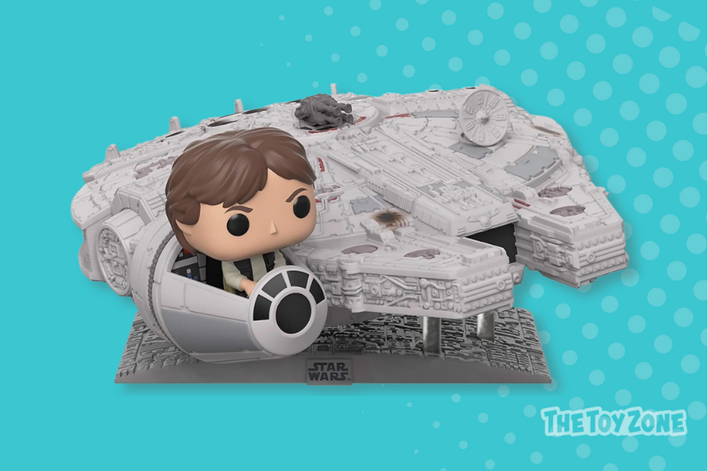 49 Funko Pop! Deluxe Star Wars Millennium Falcon with Han Solo