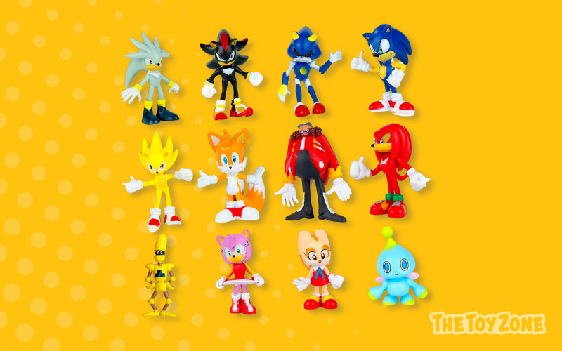 5 12 Pack Mini Sonic Hedgehog Action Figures