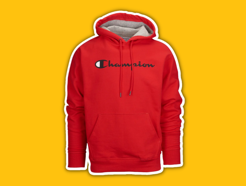 55 Champion Mens Powerblend Fleece Hooded Sweatshirt For Men