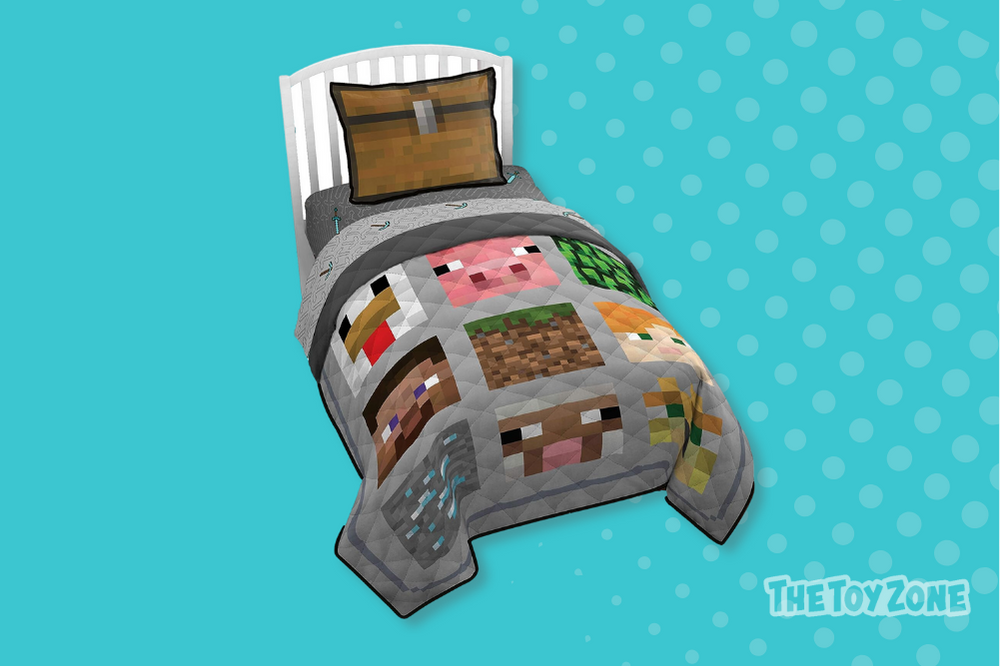 56 Jay Franco Minecraft Quilt Sham Set