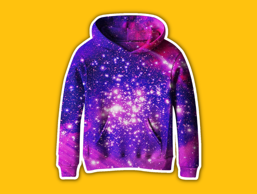 56 SAYM Big Girls Galaxy Fleece Pullover Hoodies