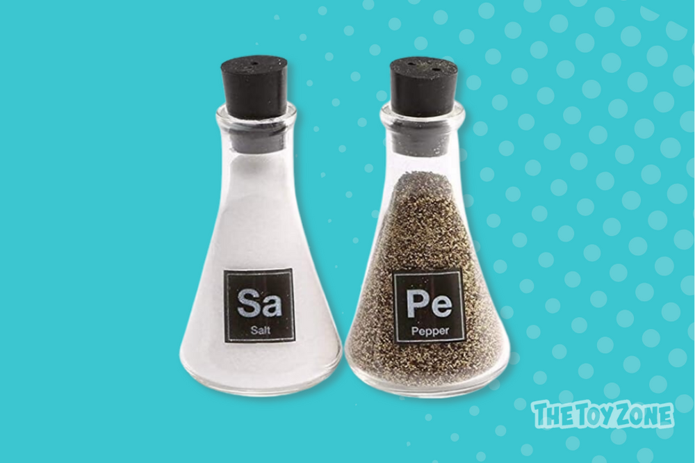 57 Wink Science Flask Salt and Pepper Shakers 57 Wink Science Flask Salt and Pepper Shakers
