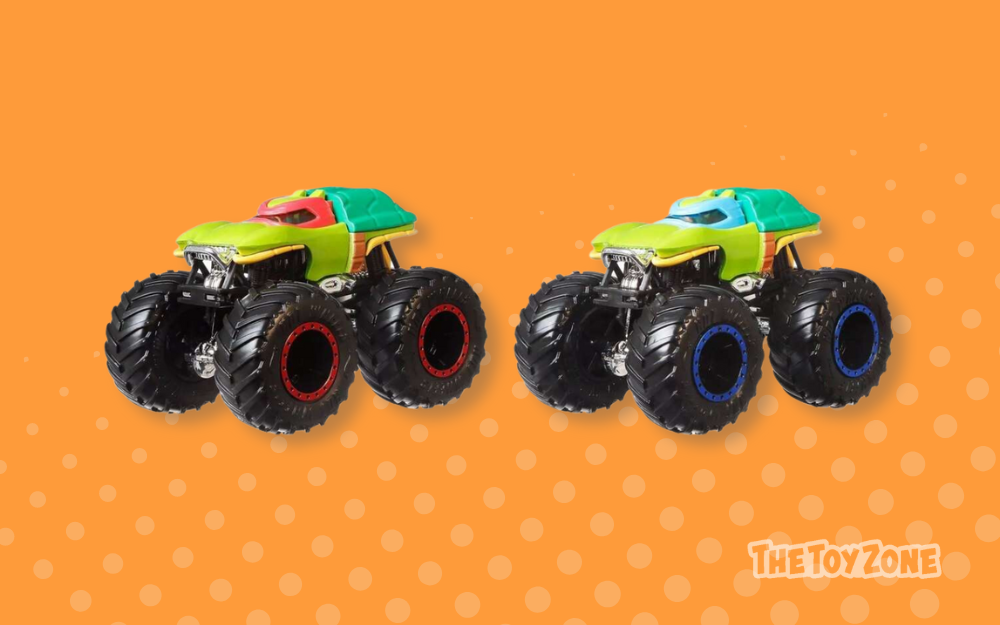 5 Hot Wheels Monster Trucks Raphael VS Leonardo Demolition Doubles 5 Hot Wheels Monster Trucks Raphael VS Leonardo Demolition Doubles