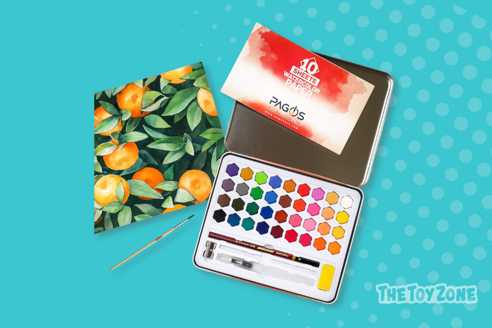 9 PAGOS Watercolor Paint Set 9 PAGOS Watercolor Paint Set