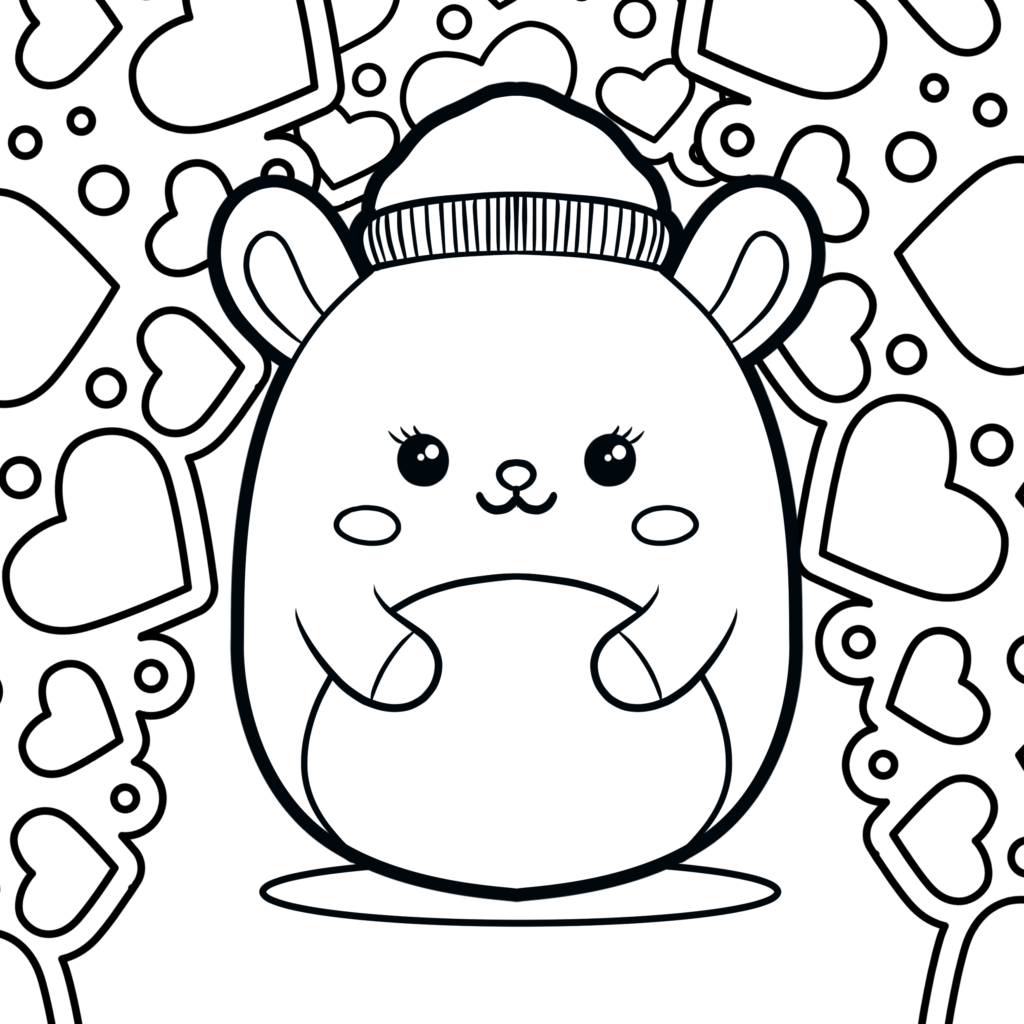 cute squishmallow coloring pages