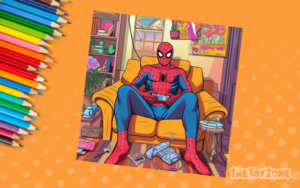 Header Spider Man coloring pages
